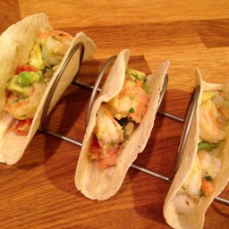 You Can’t Argue with Easy: Seviche-Style Shrimp and Avocado Tacos